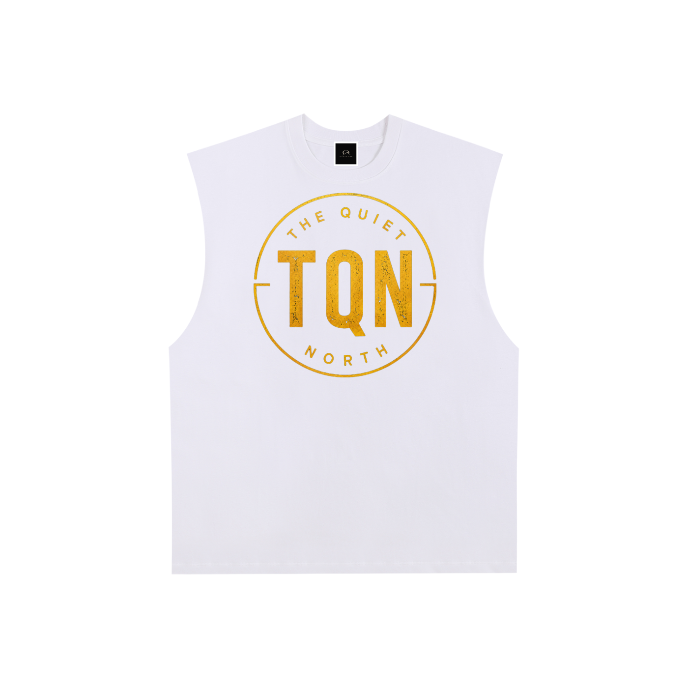 Raw Edge Cotton Tank Top