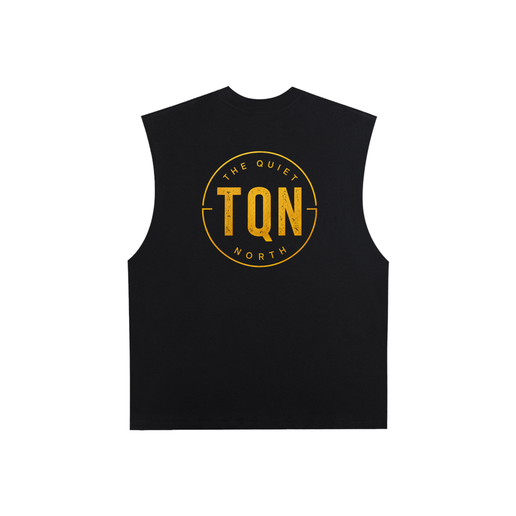 Raw Edge Cotton Tank Top