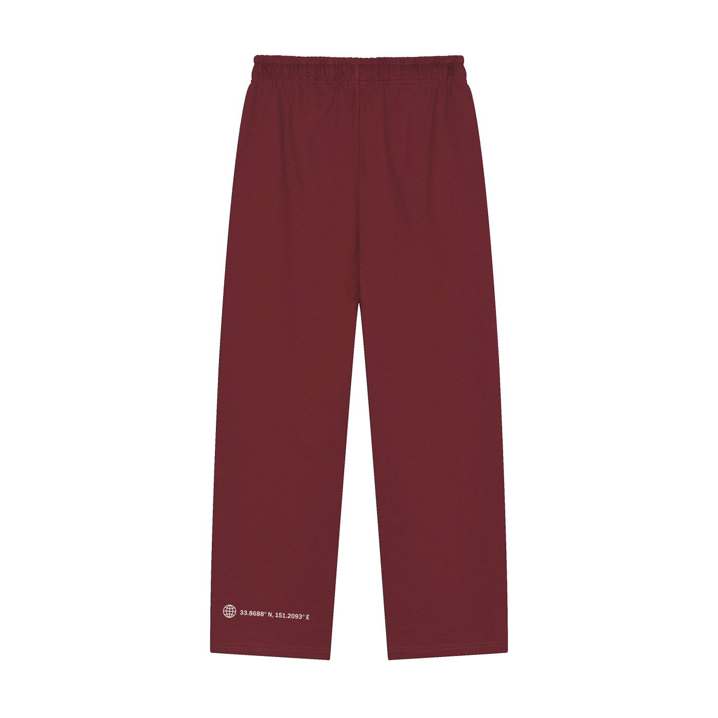 Solid Color Straight-Leg Sweatpants