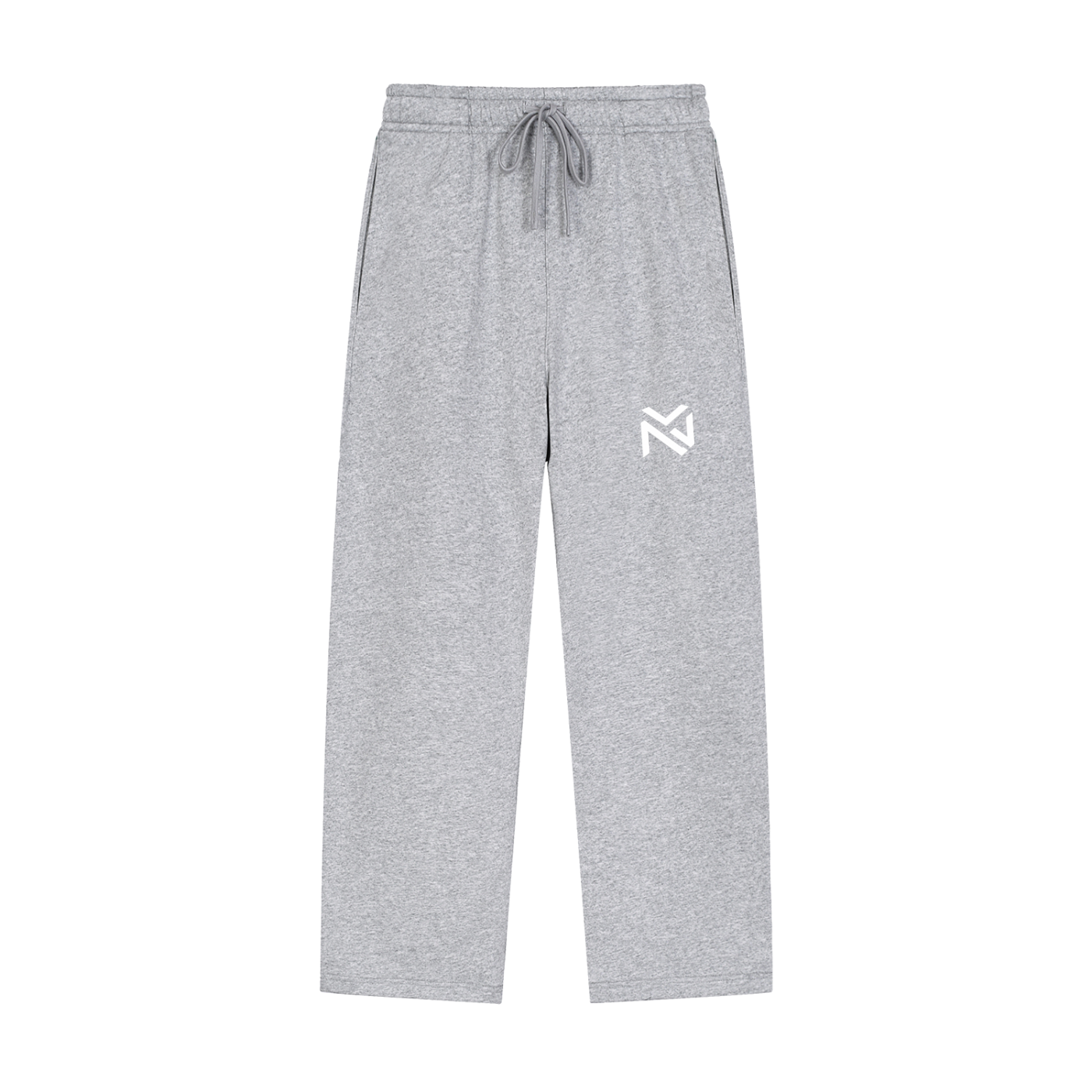 Solid Color Straight-Leg Sweatpants