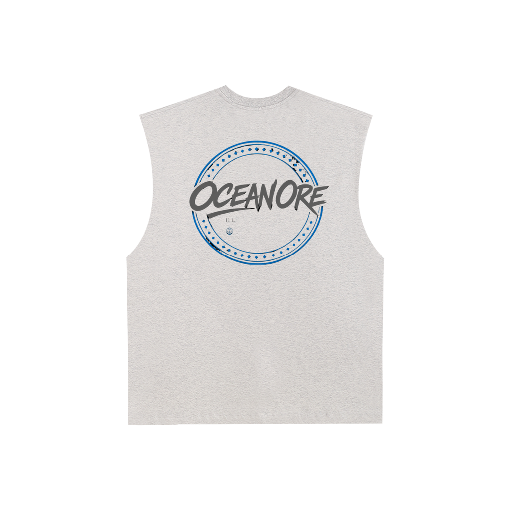 Raw Edge Cotton Tank Top