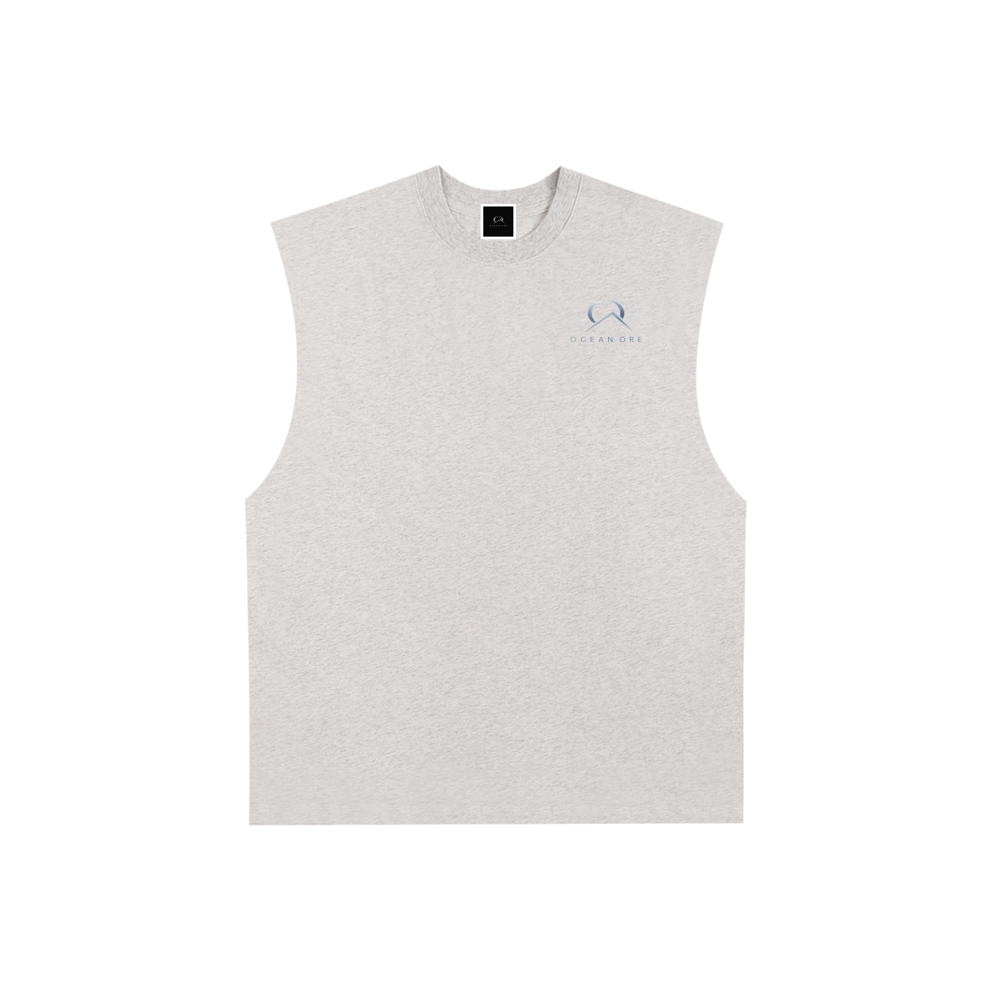 Raw Edge Cotton Tank Top