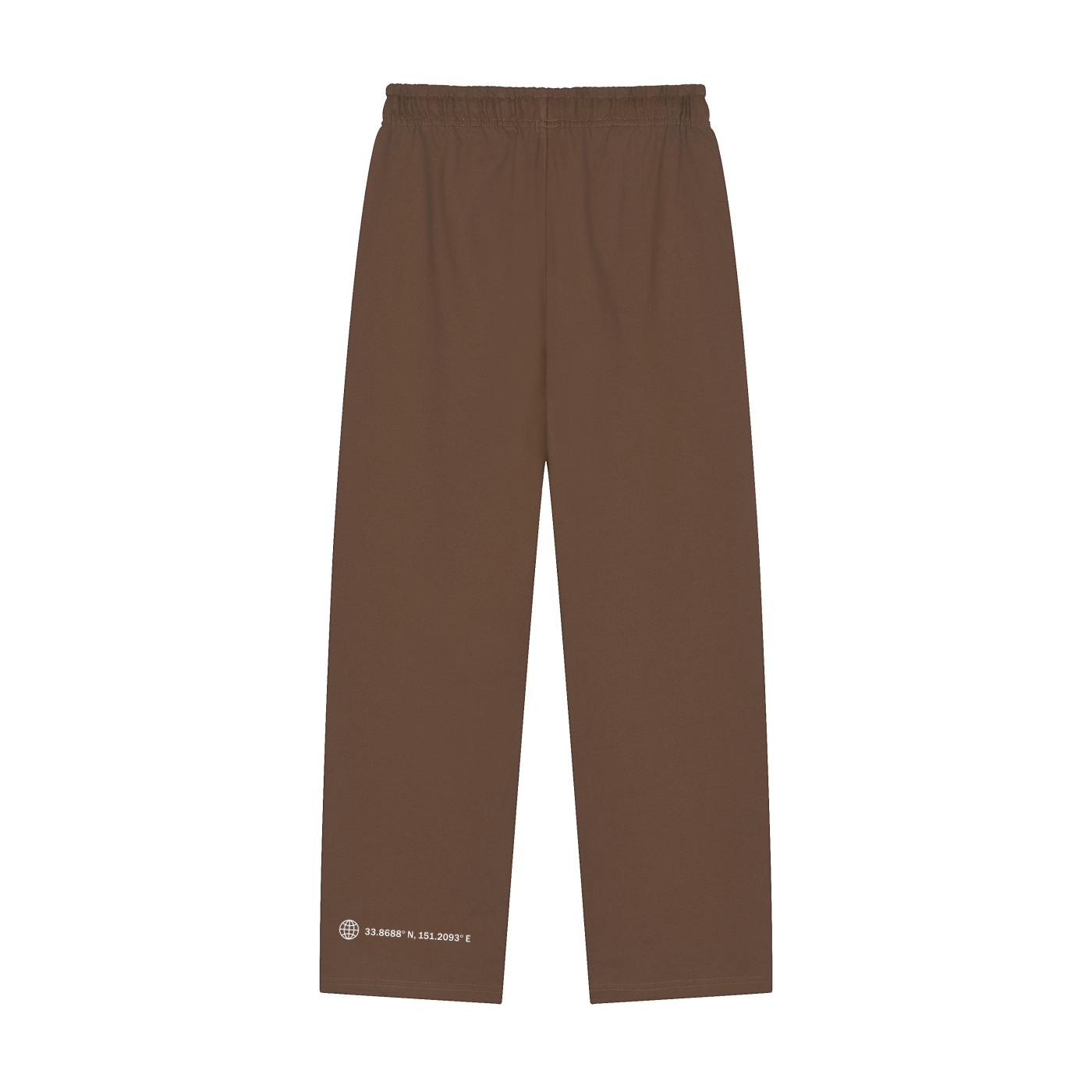 Solid Color Straight-Leg Sweatpants
