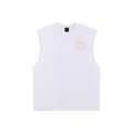 Raw Edge Cotton Tank Top