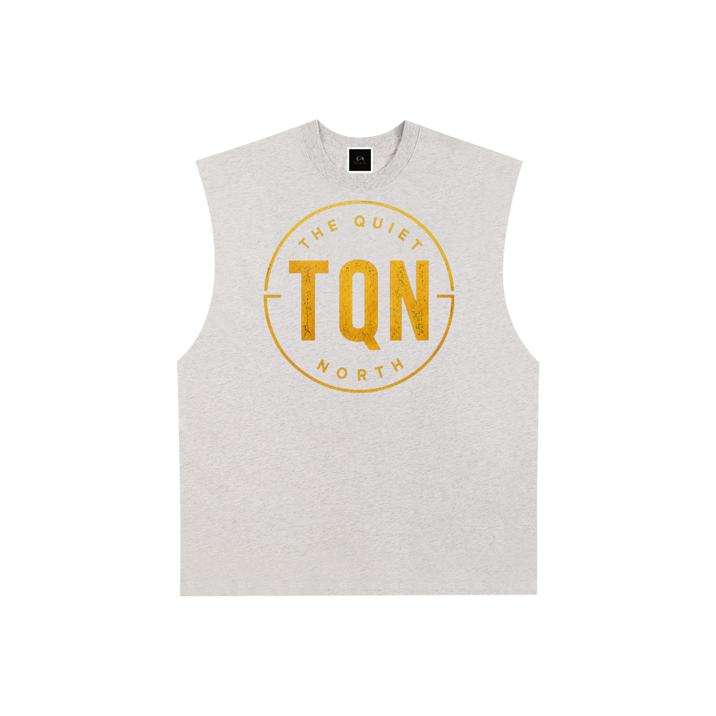 Raw Edge Cotton Tank Top