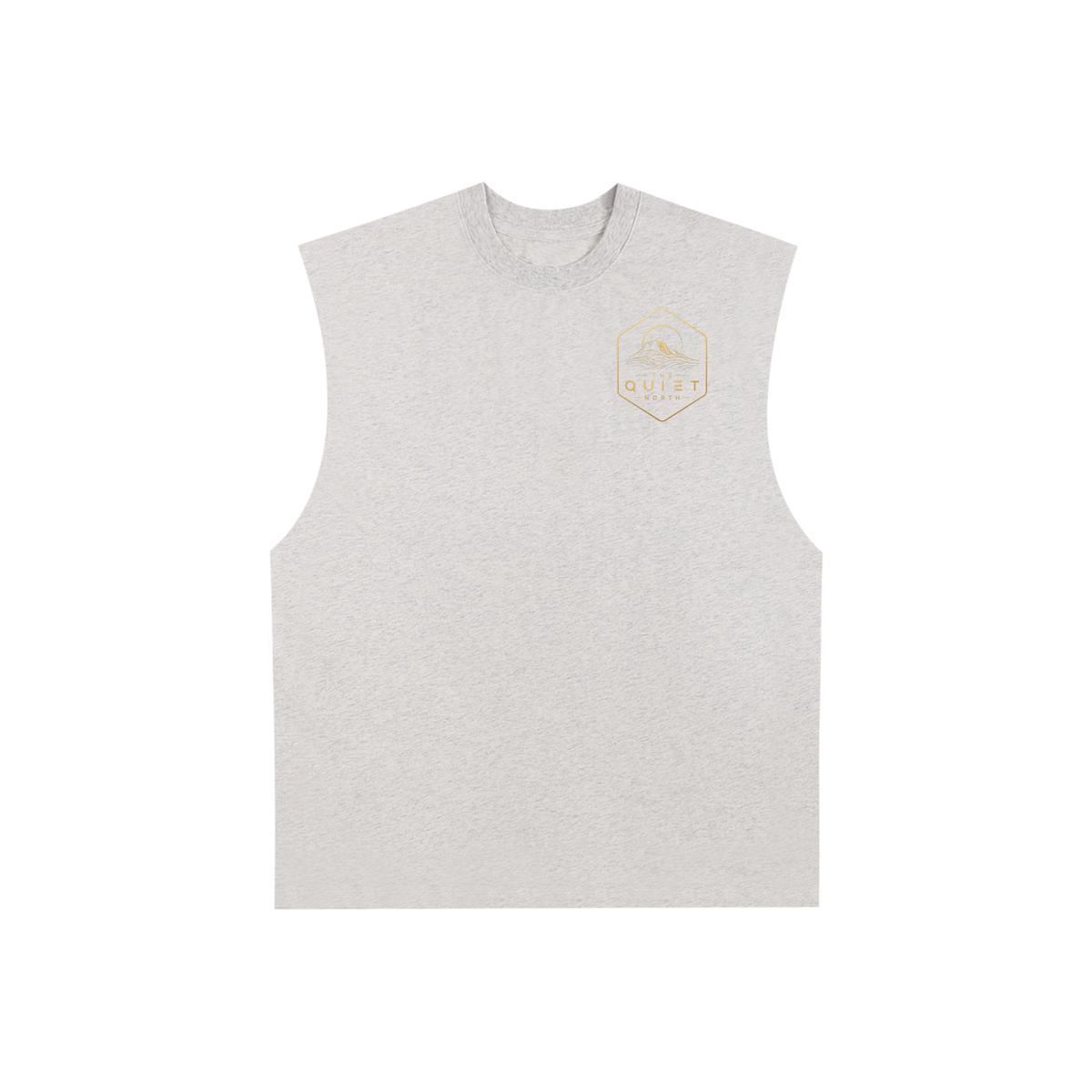 Raw Edge Cotton Tank Top