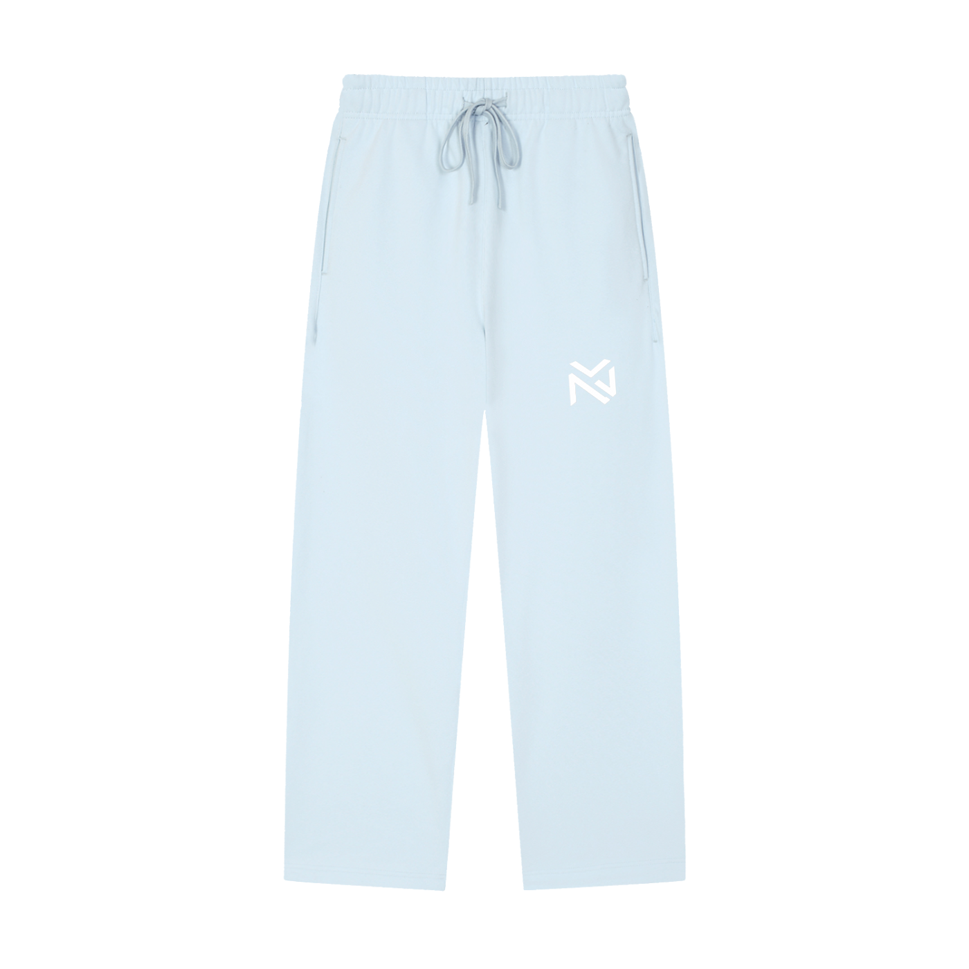 Solid Color Straight-Leg Sweatpants
