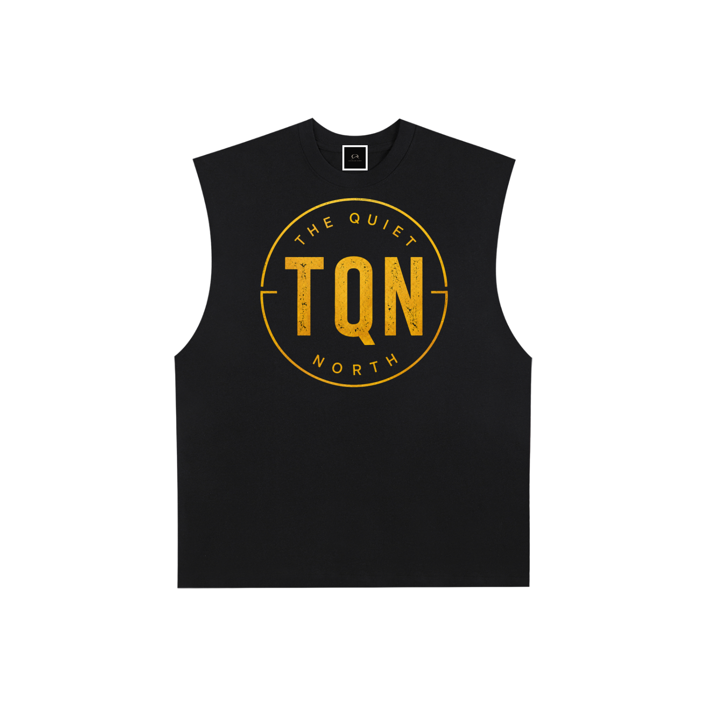Raw Edge Cotton Tank Top