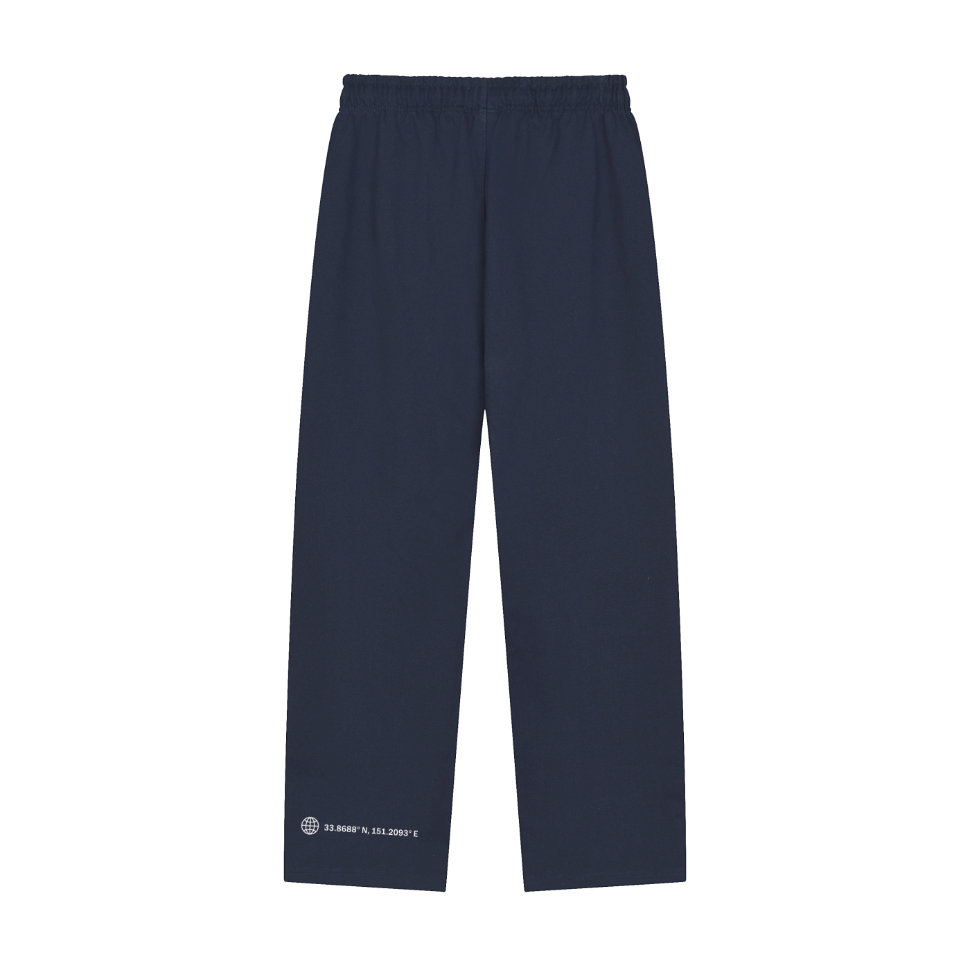 Solid Color Straight-Leg Sweatpants
