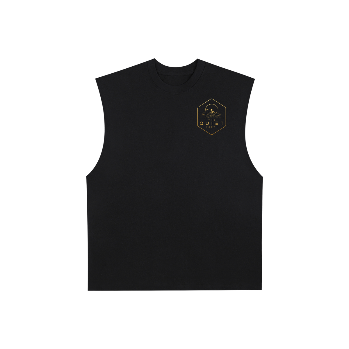 Raw Edge Cotton Tank Top