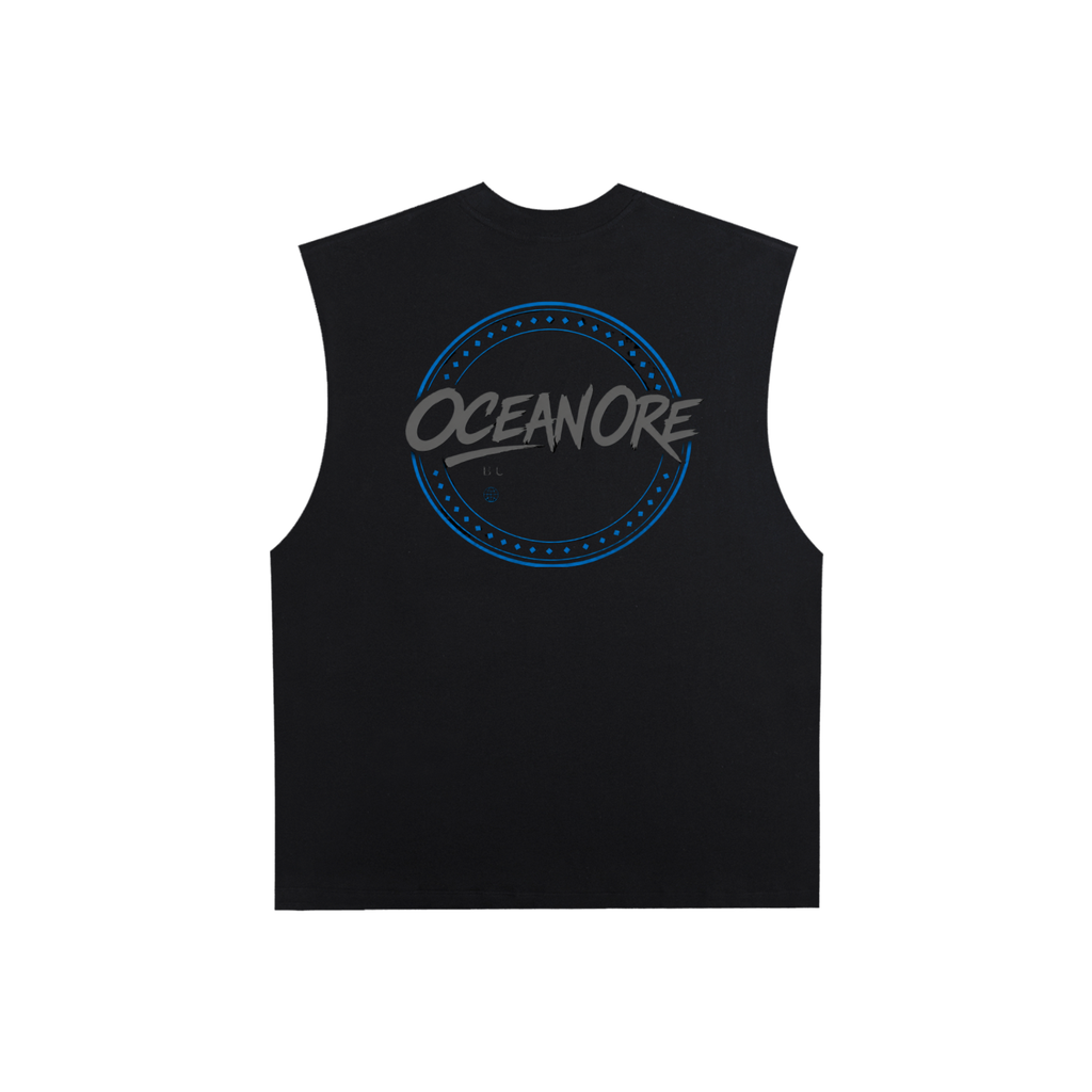 Raw Edge Cotton Tank Top