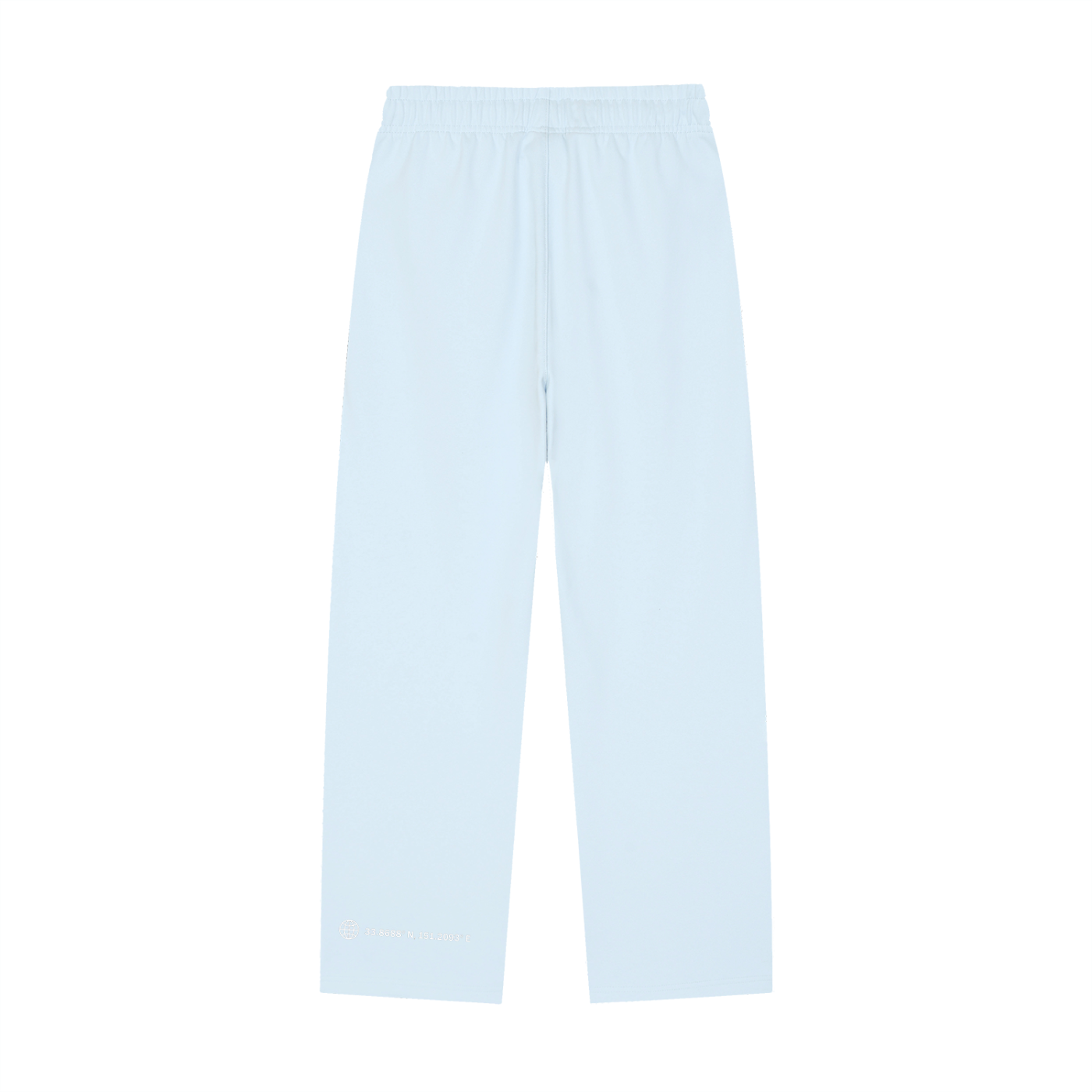 Solid Color Straight-Leg Sweatpants