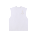 Raw Edge Cotton Tank Top