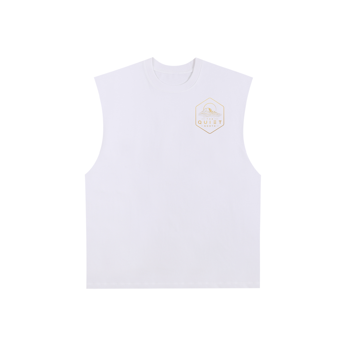 Raw Edge Cotton Tank Top