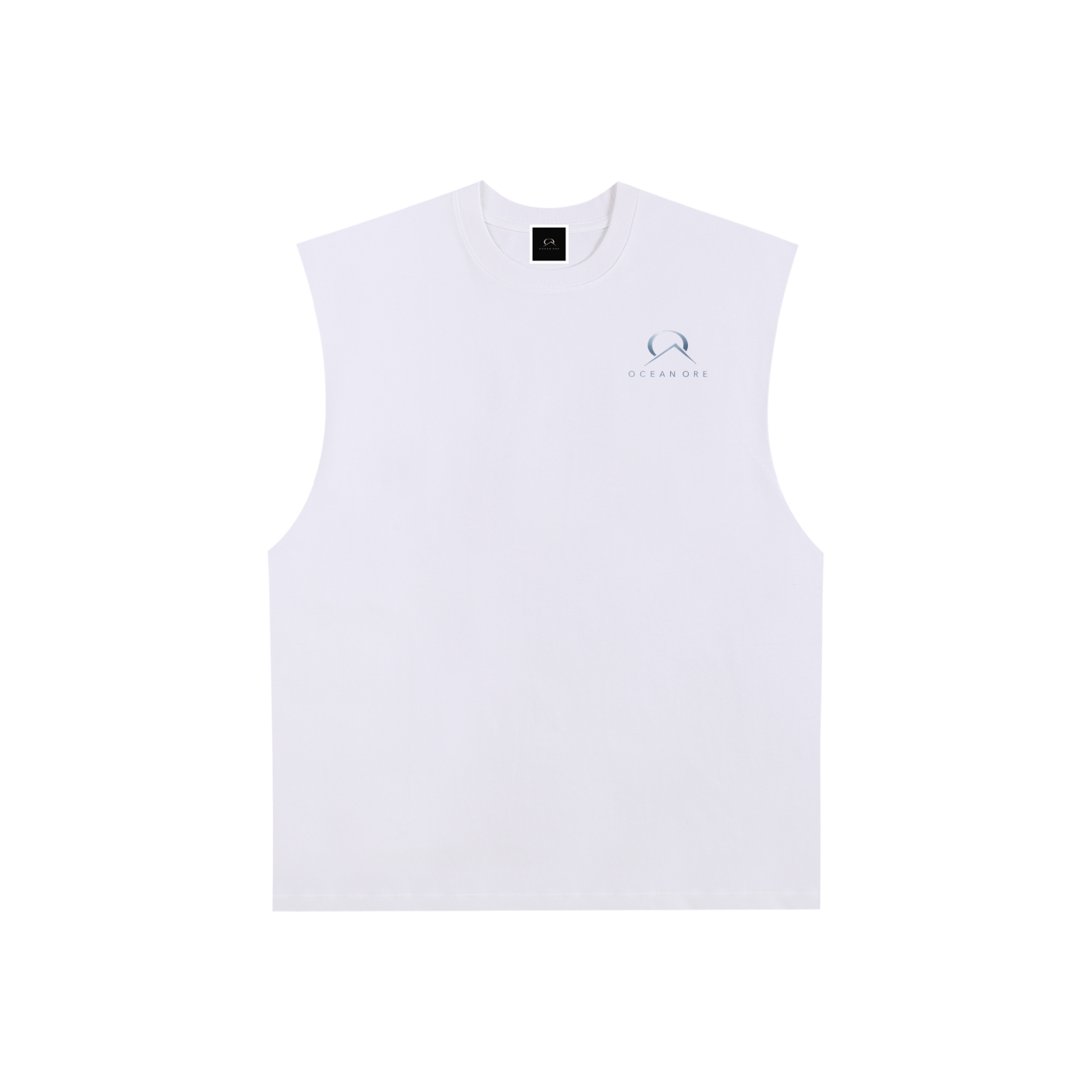 Raw Edge Cotton Tank Top