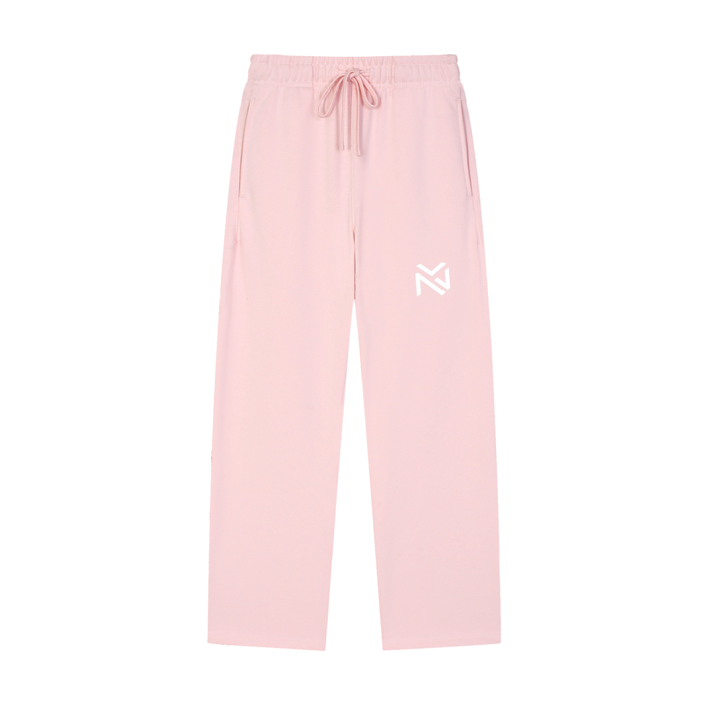 Solid Color Straight-Leg Sweatpants