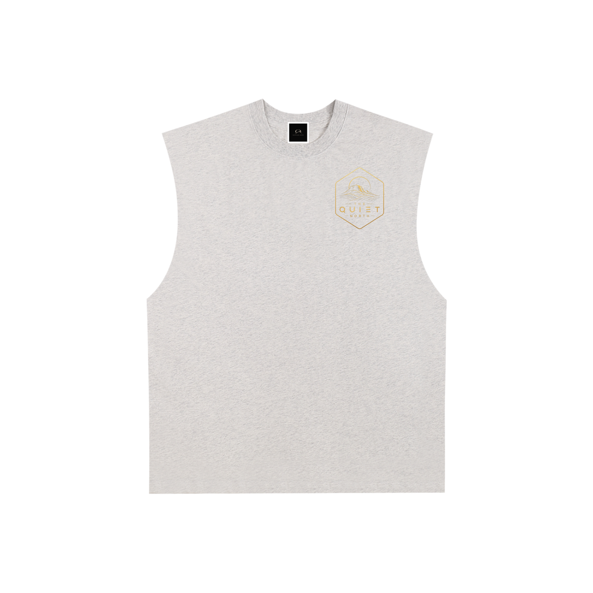 Raw Edge Cotton Tank Top