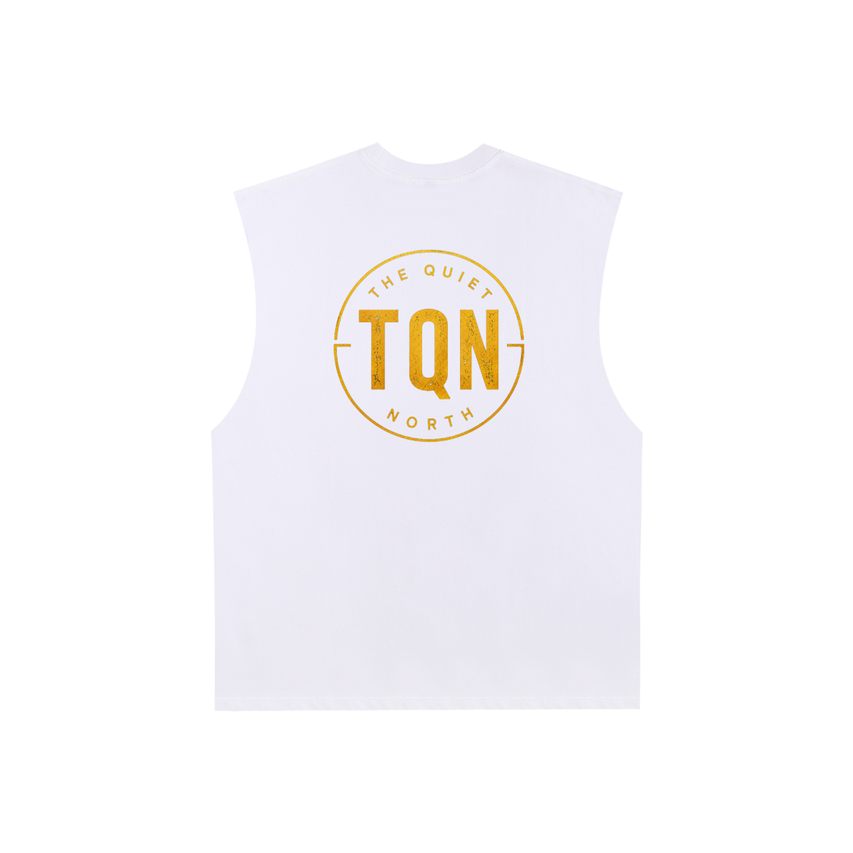 Raw Edge Cotton Tank Top